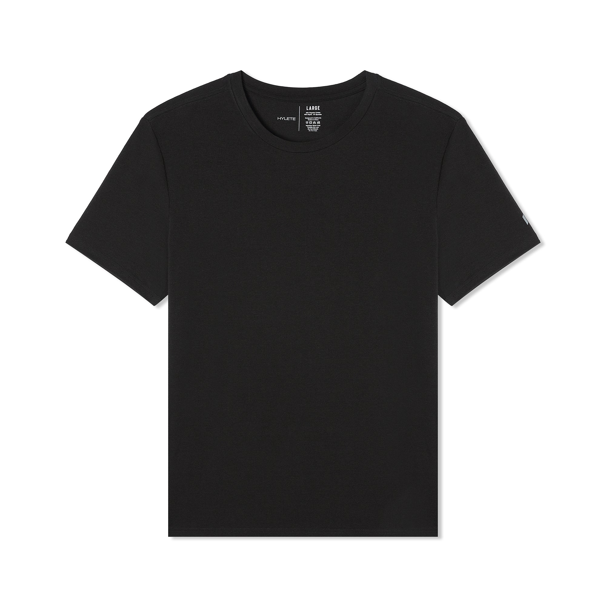 Minimalist HY-Blend Crew Tee Black