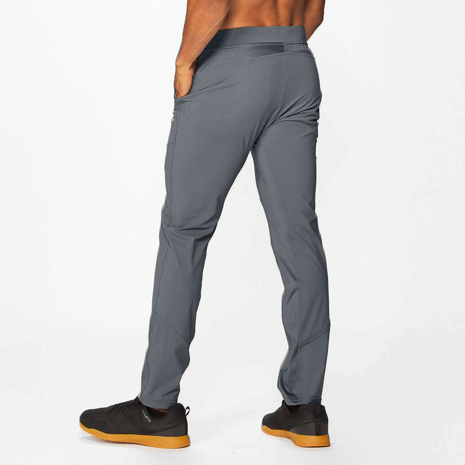 Ion Pant in Cool Gray, showcasing a lightweight, breathable design for maximum comfort and athletic style.