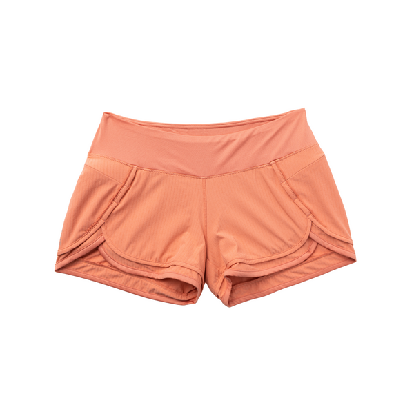 Iris Women's Running Short - Coral Peach | Smooth Fit Athletic Short