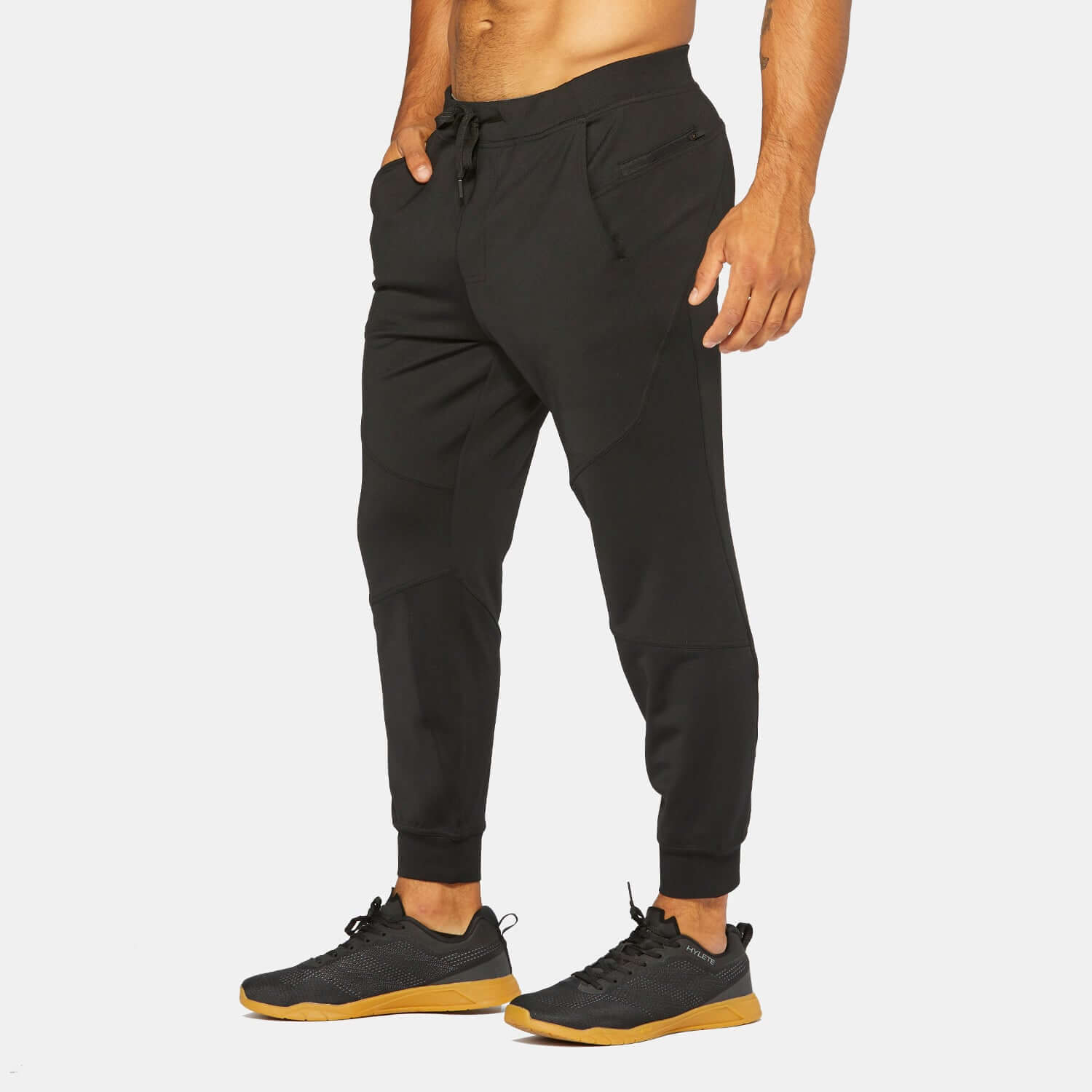 Flexion II Jogger in Black, featuring breathable technical fabric and 4-way stretch for ultimate comfort and performance.