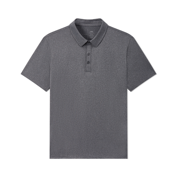 Men's Nexus Polo Shirt - Heather Black | UPF 50+ Athletic Polo