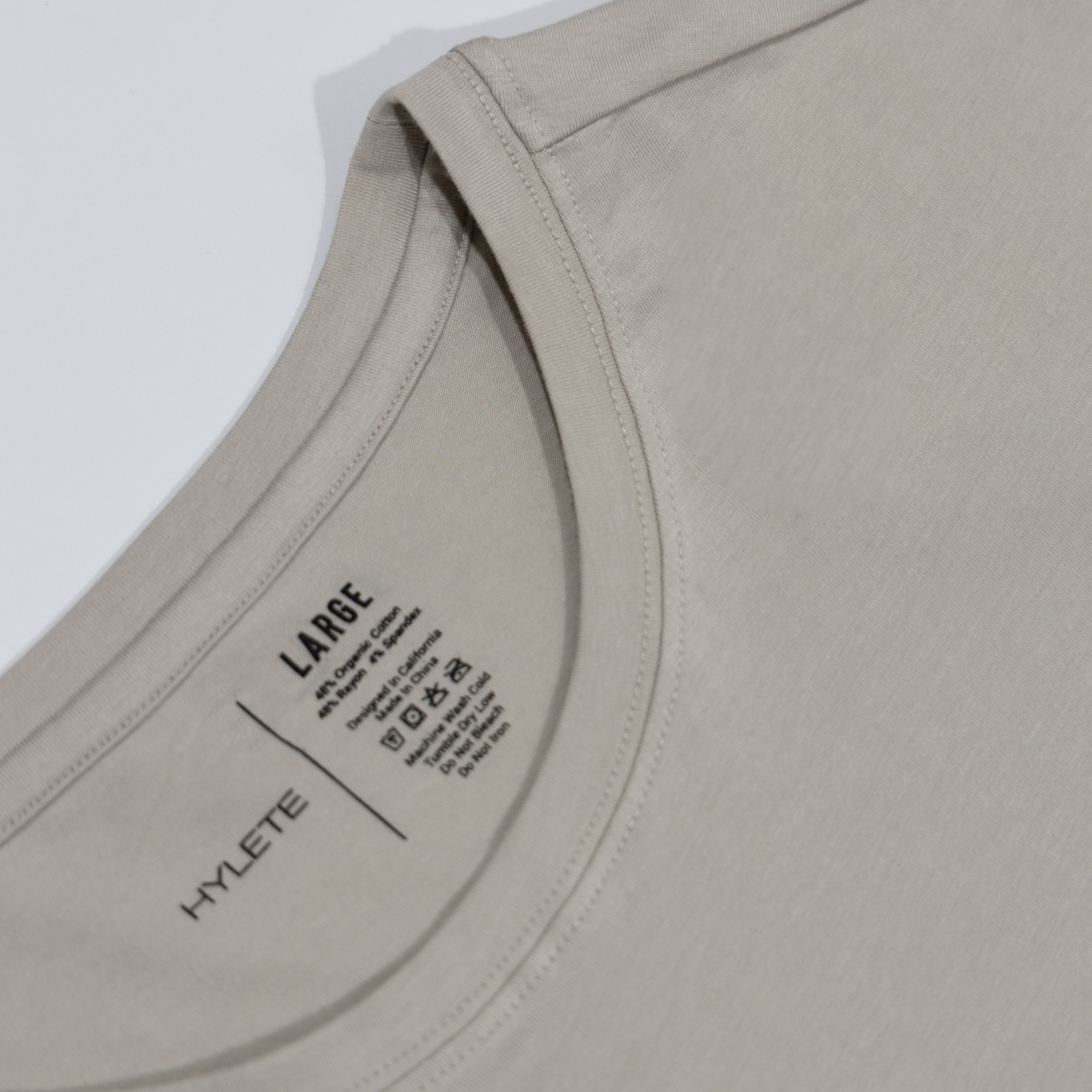 Minimalist HY-Blend Crew Tee in gray, showcasing premium breathable fabric and comfortable fit, ideal for both performance and recovery.