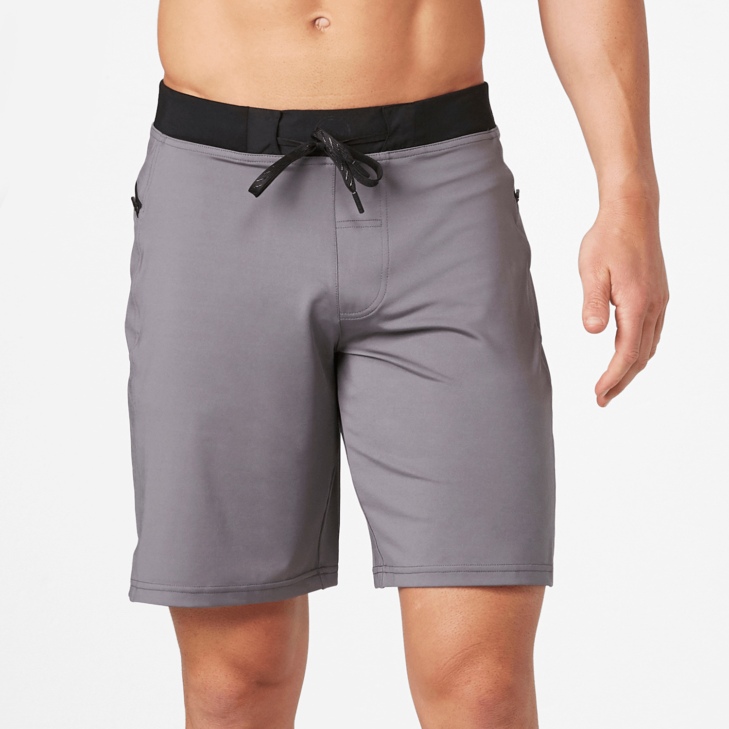 Vertex II Short in Cool Gray, perfect for HIIT workouts and outdoor adventures, made with flexible and durable fabric.