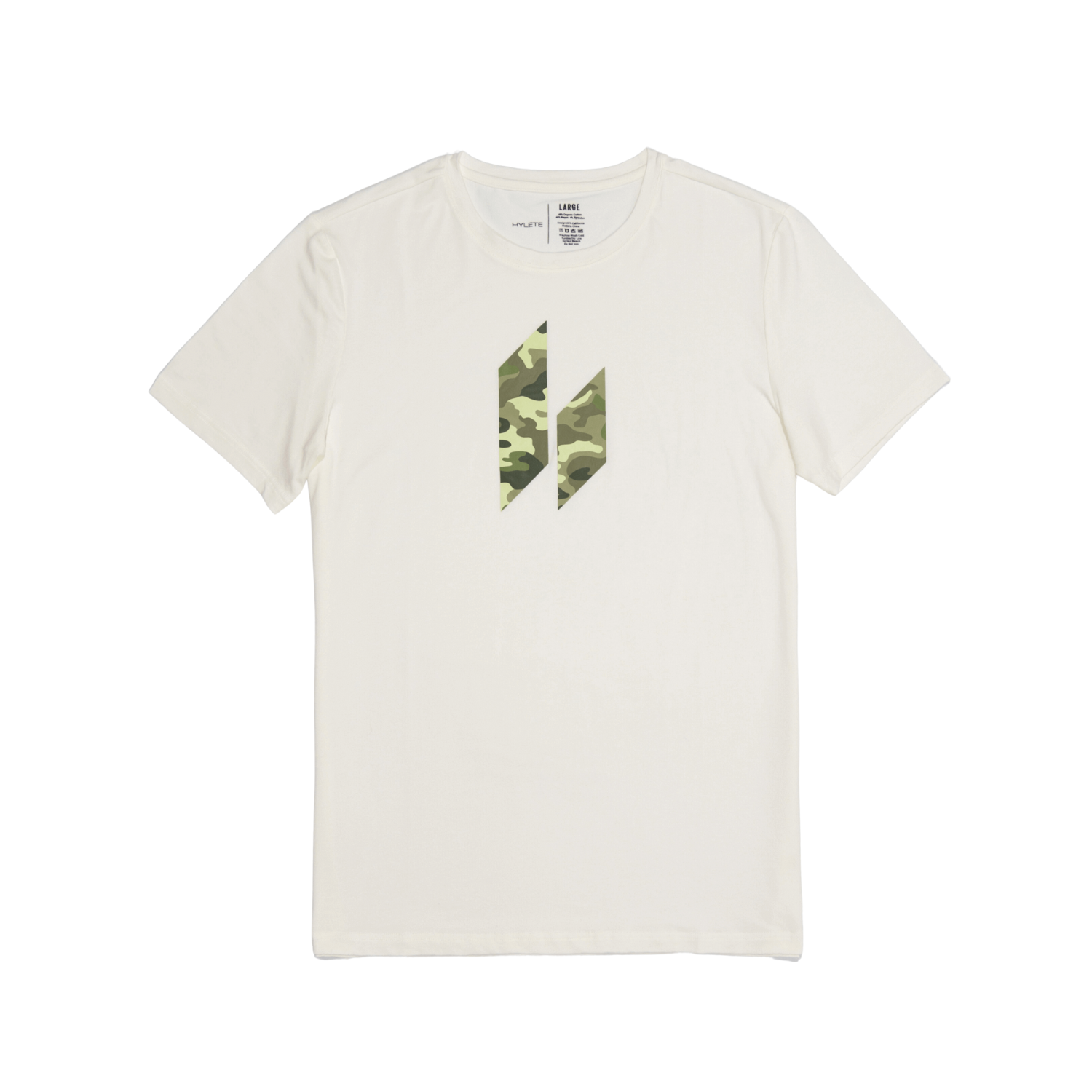 Camo Icon HY-Blend Crew Tee White